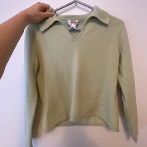 SOFT MINT/SAGE GREEN 100% CASHMERE SWEATER